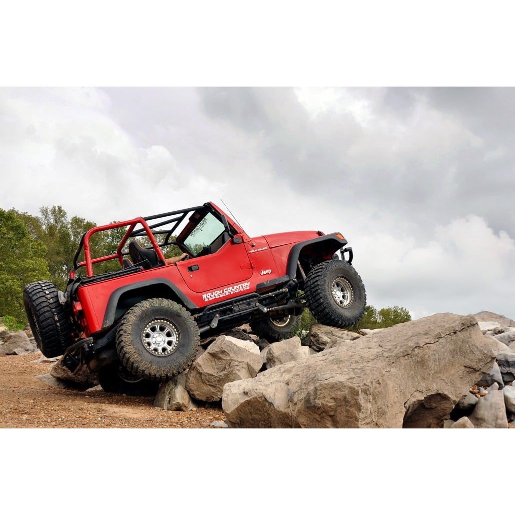 ROUGH COUNTRY 4 Inch Lift Kit | Long Arm | Jeep Wrangler TJ 4WD (1997-2006) | 66330