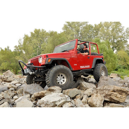 ROUGH COUNTRY 4 Inch Lift Kit | Long Arm | V2 | Jeep Wrangler TJ 4WD (1997-2006) | 66370