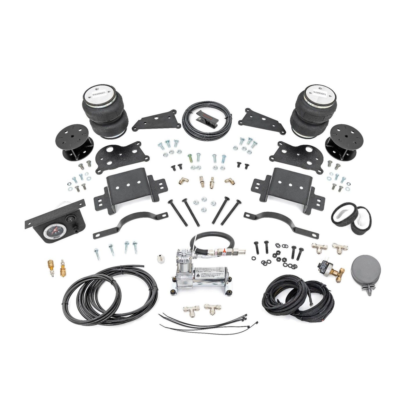 ROUGH COUNTRY Air Spring Spacer Kit w/ Compressor | 5" Lift | Ram 2500 4WD (2014-2026) | 10033AC
