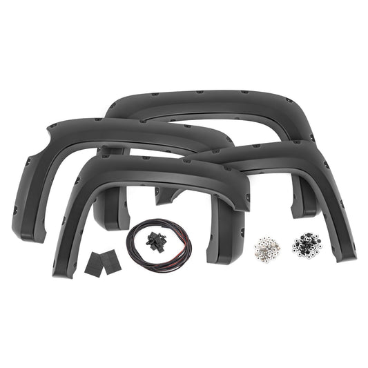 ROUGH COUNTRY Pocket Fender Flares | 5'9" Bed | 16 Graystone | Chevy Silverado 1500 (07-13) | F-C11612A-16