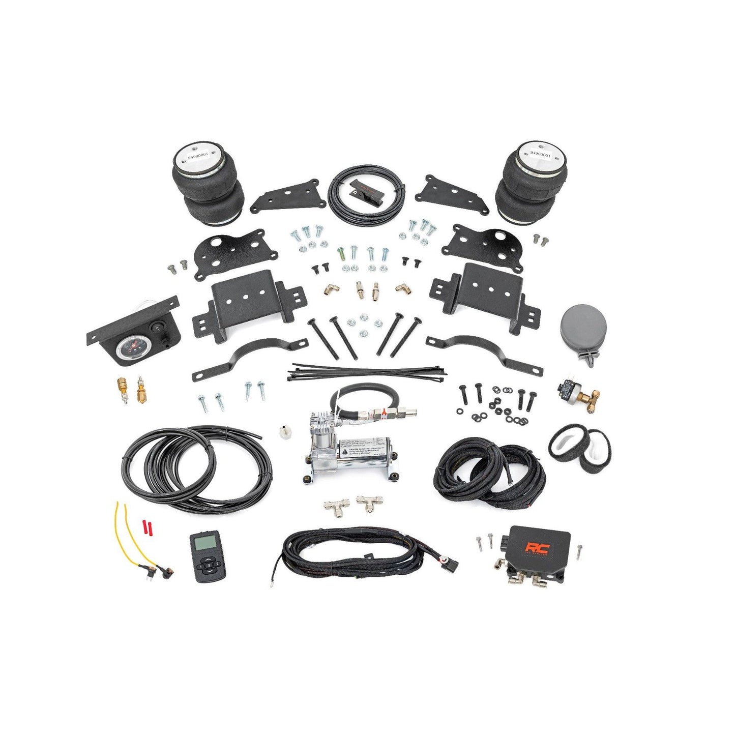 ROUGH COUNTRY Air Spring Kit w/compressor | Wireless Controller | 4 Inch Lift Kit | Ram 2500 (14-26) | 10033WC