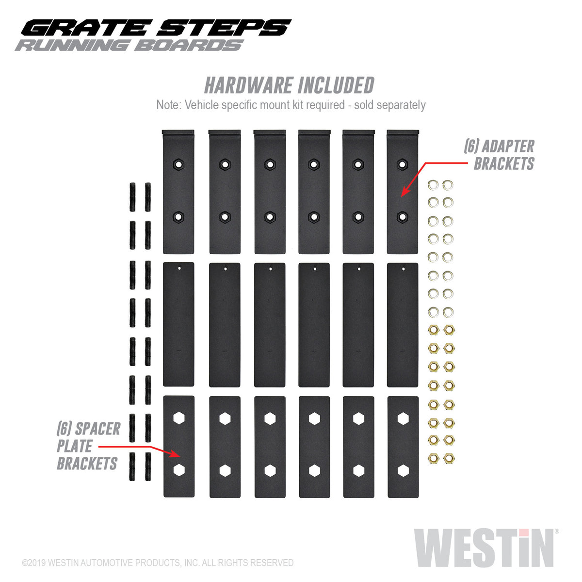 Westin Grate Steps Running Boards Running Boards 68"