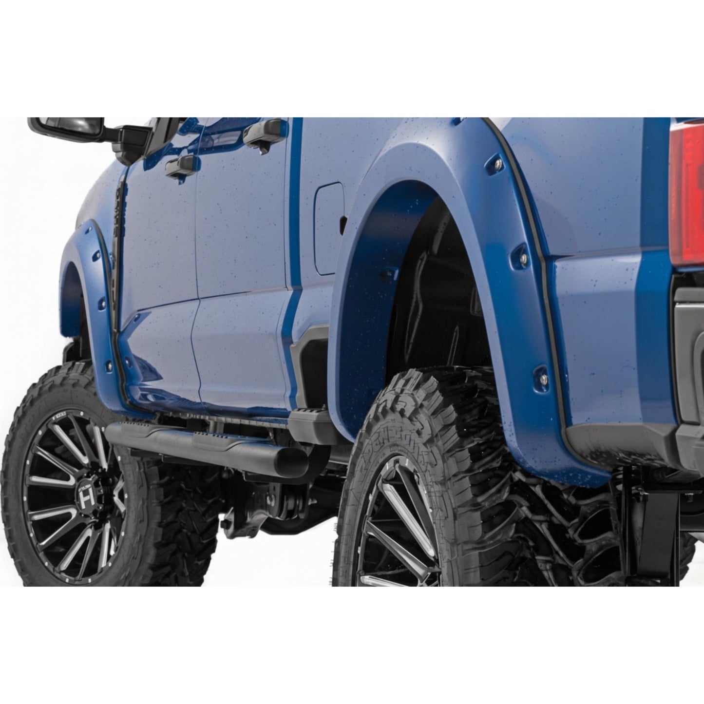 ROUGH COUNTRY | Pocket Fender Flares  E9 Argon Blue  Ford F-250/F-350 Super Duty (23-26) | F-F20231-E9