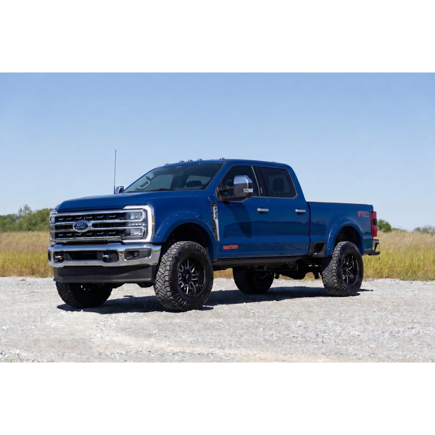 ROUGH COUNTRY | Pocket Fender Flares  E9 Argon Blue  Ford F-250/F-350 Super Duty (23-26) | F-F20231-E9