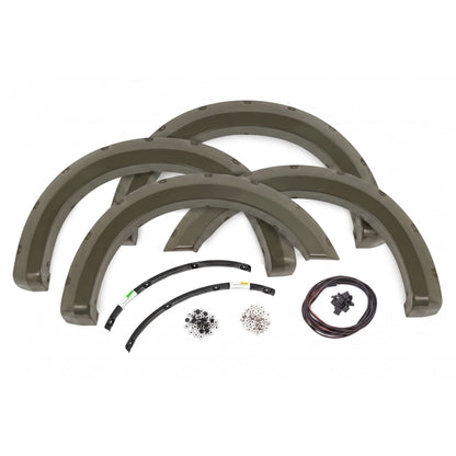 ROUGH COUNTRY | Pocket Fender Flares  T9 Marsh Gray  Ford F-250/F-350 Super Duty (23-26) | F-F20231-T9