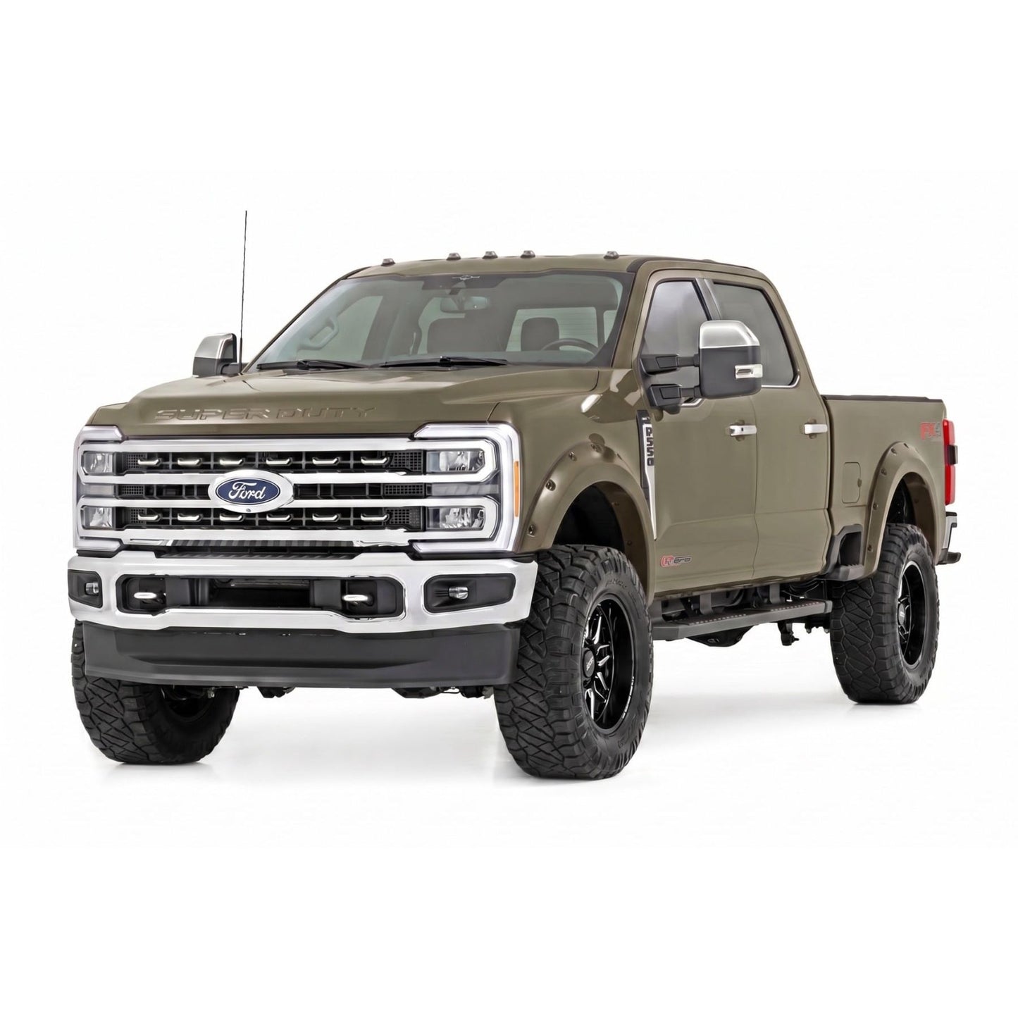 ROUGH COUNTRY | Pocket Fender Flares  T9 Marsh Gray  Ford F-250/F-350 Super Duty (23-26) | F-F20231-T9
