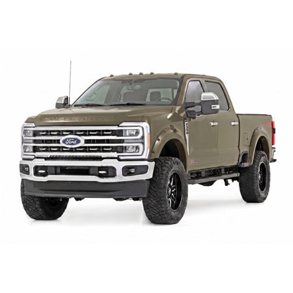 ROUGH COUNTRY | Pocket Fender Flares  T9 Marsh Gray  Ford F-250/F-350 Super Duty (23-26) | F-F20231-T9
