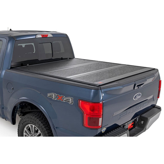 ROUGH COUNTRY Hard Low Profile Bed Cover | 5'7" Bed | Ford F-150 (21-25)/F-150 Lightning (22-25)  | 47221550B