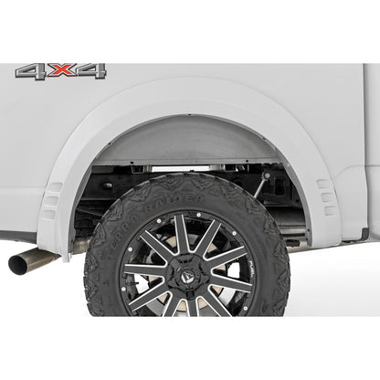 ROUGH COUNTRY Fender Flares | SF1 | UX Ingot Silver Metallic | Ford F-150 2WD/4WD (21-25) | F-F320210A-UX