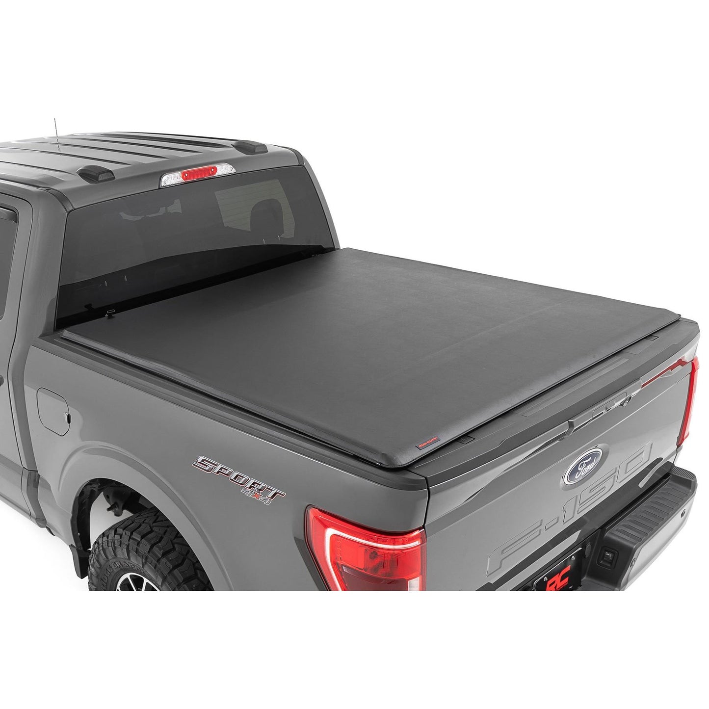 ROUGH COUNTRY Soft Roll Up Bed Cover | 5'7" Bed | Ford F-150/F-150 Lightning/Raptor  (15-25) | 42220550