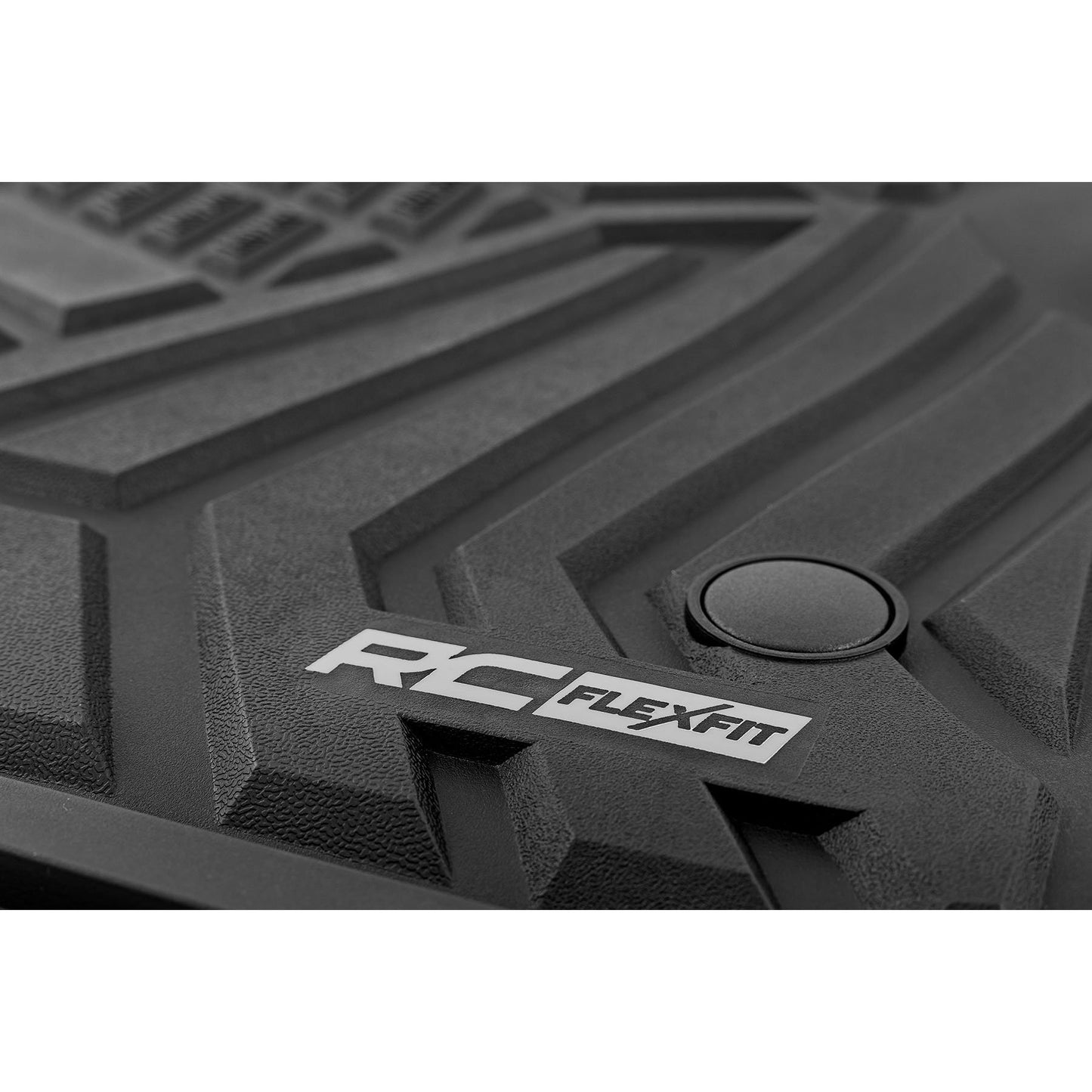 ROUGH COUNTRY Flex-Fit Floor Mats | Front and Rear | Ford F-250/F-350 Super Duty (17-26) | FF-51712