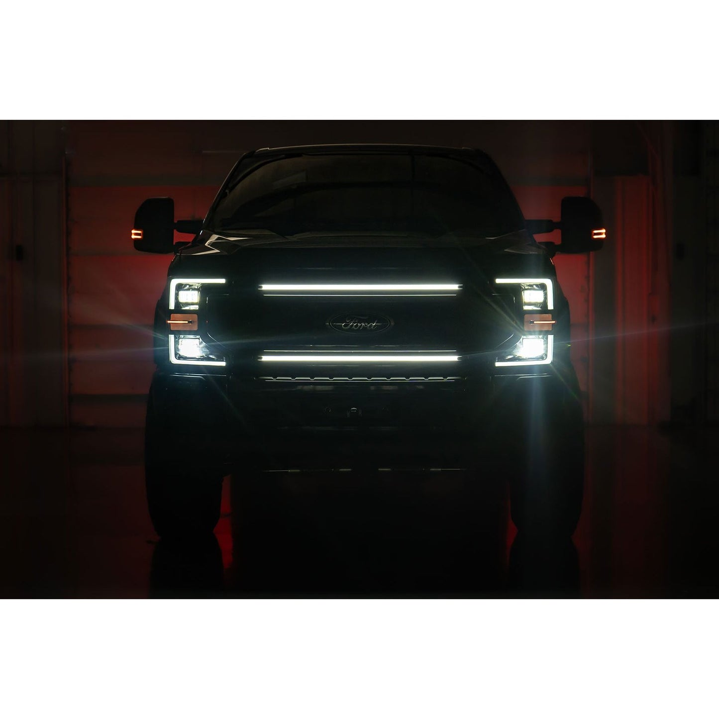 ROUGH COUNTRY | LED Light Kit  Grille Mount  30 Inch DRL  Ford F-250/F-350 Super Duty (17-22) | 70990A