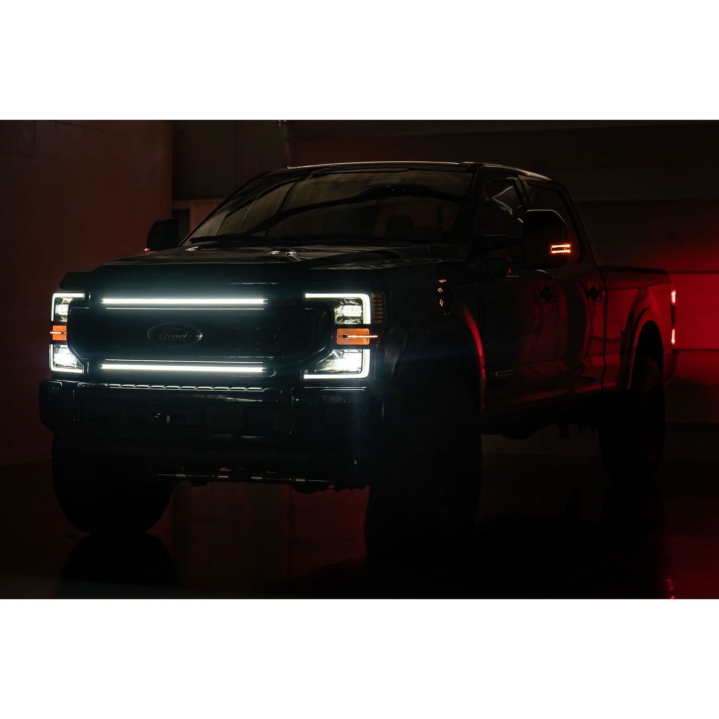 ROUGH COUNTRY | LED Light Kit  Grille Mount  30 Inch DRL  Ford F-250/F-350 Super Duty (17-22) | 70990A