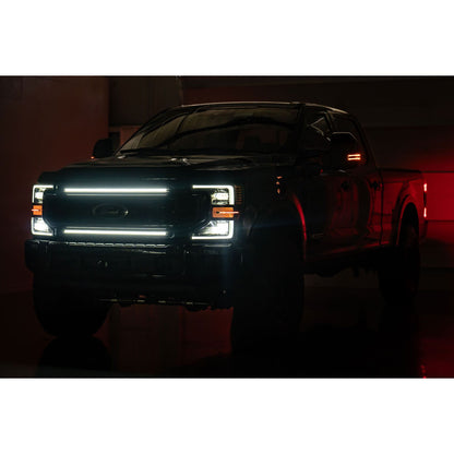 ROUGH COUNTRY | LED Light Kit  Grille Mount  30 Inch DRL  Ford F-250/F-350 Super Duty (17-22) | 70990A