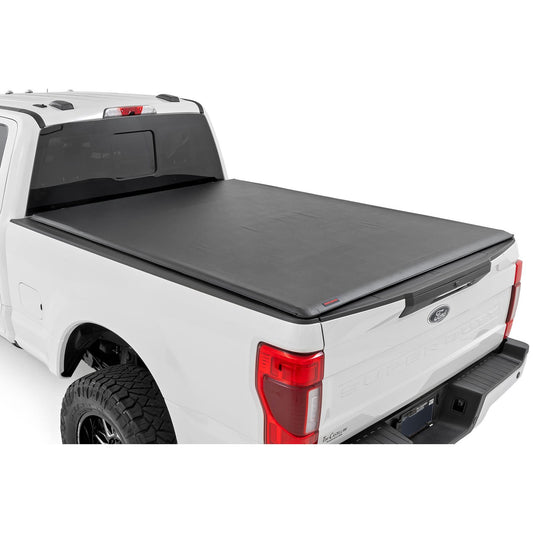 ROUGH COUNTRY Soft Roll Up Bed Cover | 6'10" Bed | Ford F-250/F-350 Super Duty (17-26) | 42517650