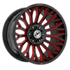 XF OFFROAD XF-237 Gloss Black Milled Red