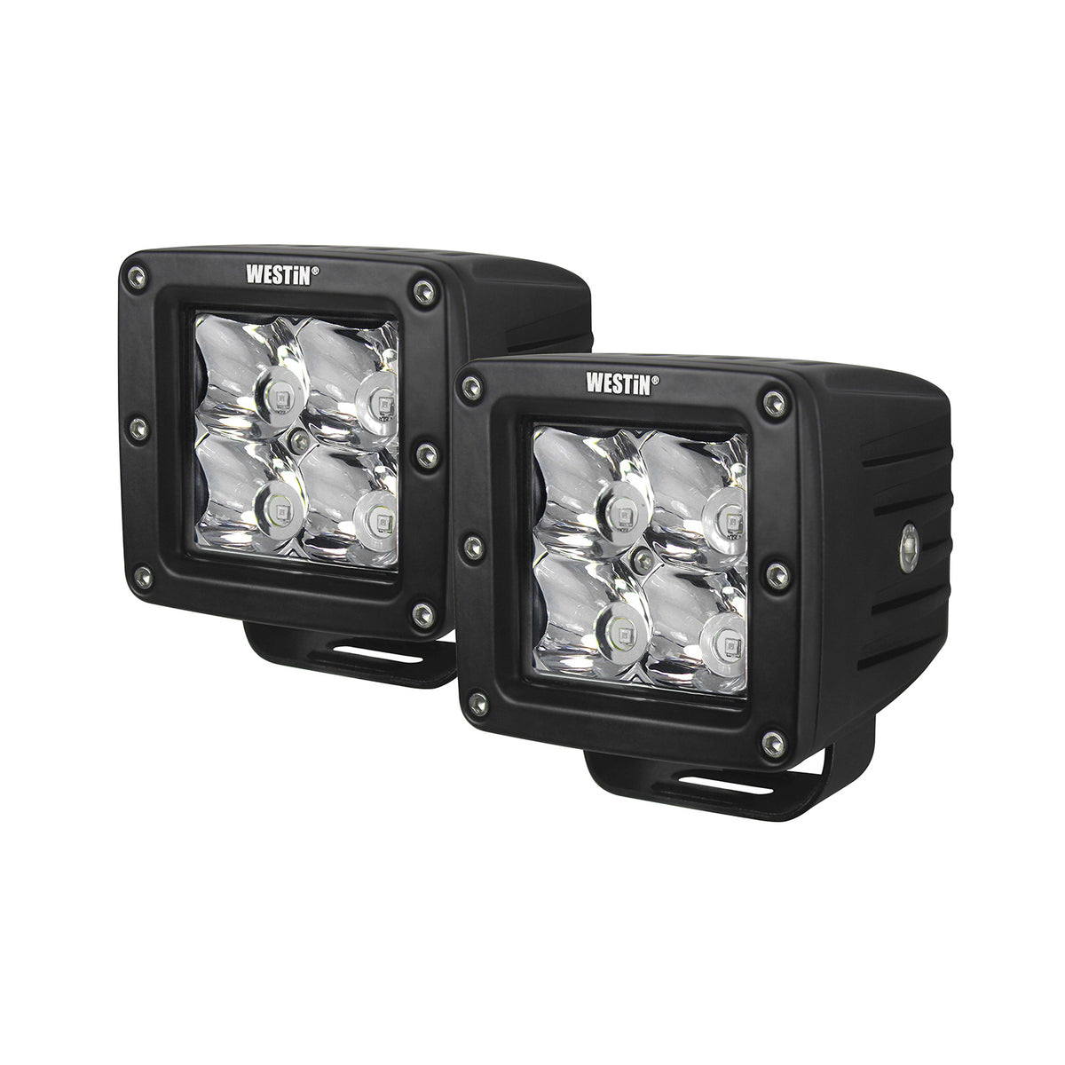 Westin HyperQ LED Auxiliary Light Set of (2) 3.2" x 3" 5W Cree Spot beam