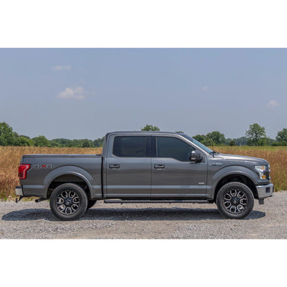 ROUGH COUNTRY BA2 Running Board | Side Step Bars | Ford F-150/F-250/F-350 2WD/4WD (15-25) | 41010A