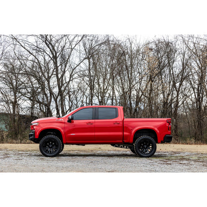 ROUGH COUNTRY | Sport Fender Flares  G42 White Sands  Chevy Silverado 1500 2WD/4WD (19-26) | S-C12210-G42