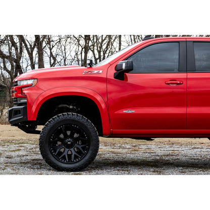 ROUGH COUNTRY | Sport Fender Flares  G42 White Sands  Chevy Silverado 1500 2WD/4WD (19-26) | S-C12210-G42