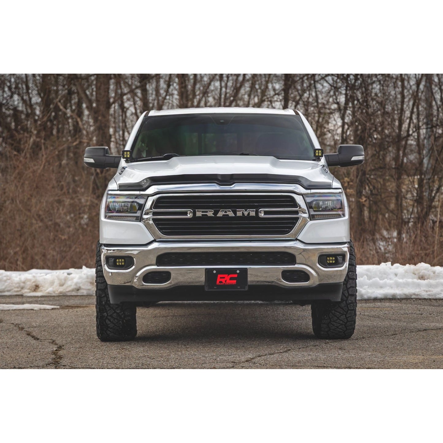 ROUGH COUNTRY | Hood Protector  Gloss Black  Ram 1500 2WD/4WD (2019-2026) | HP20010-RCGB