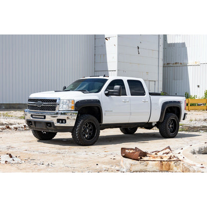 ROUGH COUNTRY Pocket Fender Flares | 6'7" & 8' Bed | Chevy Silverado 1500/2500HD/3500HD (07-14) | F-C10714B