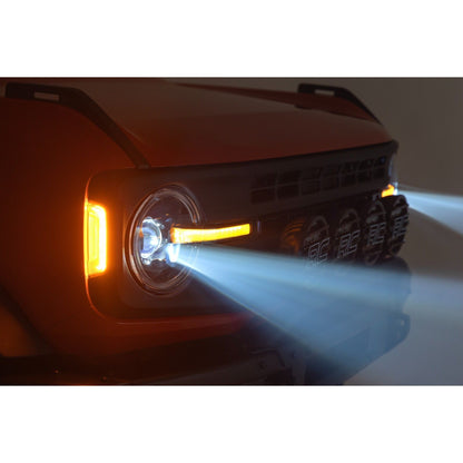 ROUGH COUNTRY DRL Halo LED Headlights | DOT Approved | Ford Bronco 4WD (2021-2025) | RCH5500