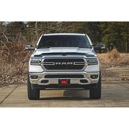 ROUGH COUNTRY | LED Fog Light Kit  3.5 Inch Round Black Series  Amber DRL  Ram 1500 (2019-2024) | 30005