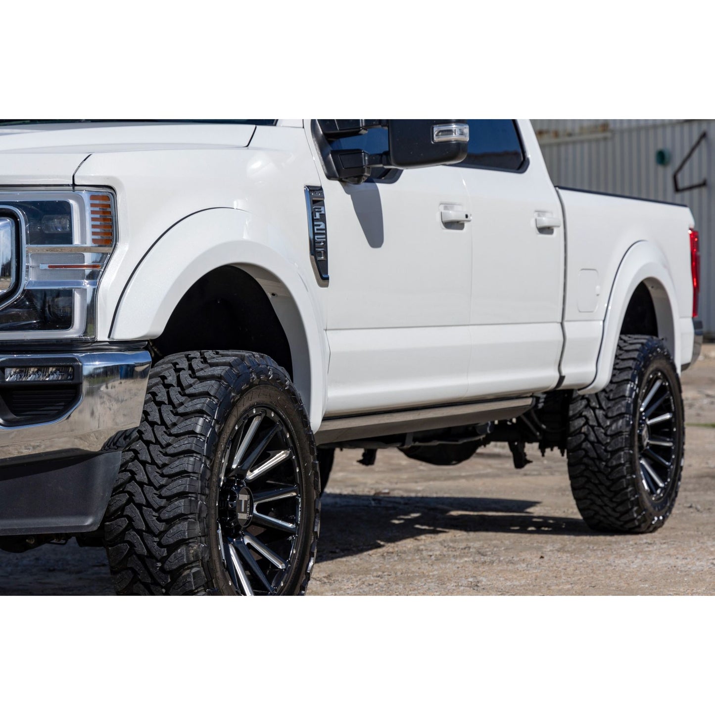 ROUGH COUNTRY Fender Flares | Sport | J7 Magnetic Grey | Ford F-250/F-350 Super Duty (17-22) | S-F21112-J7