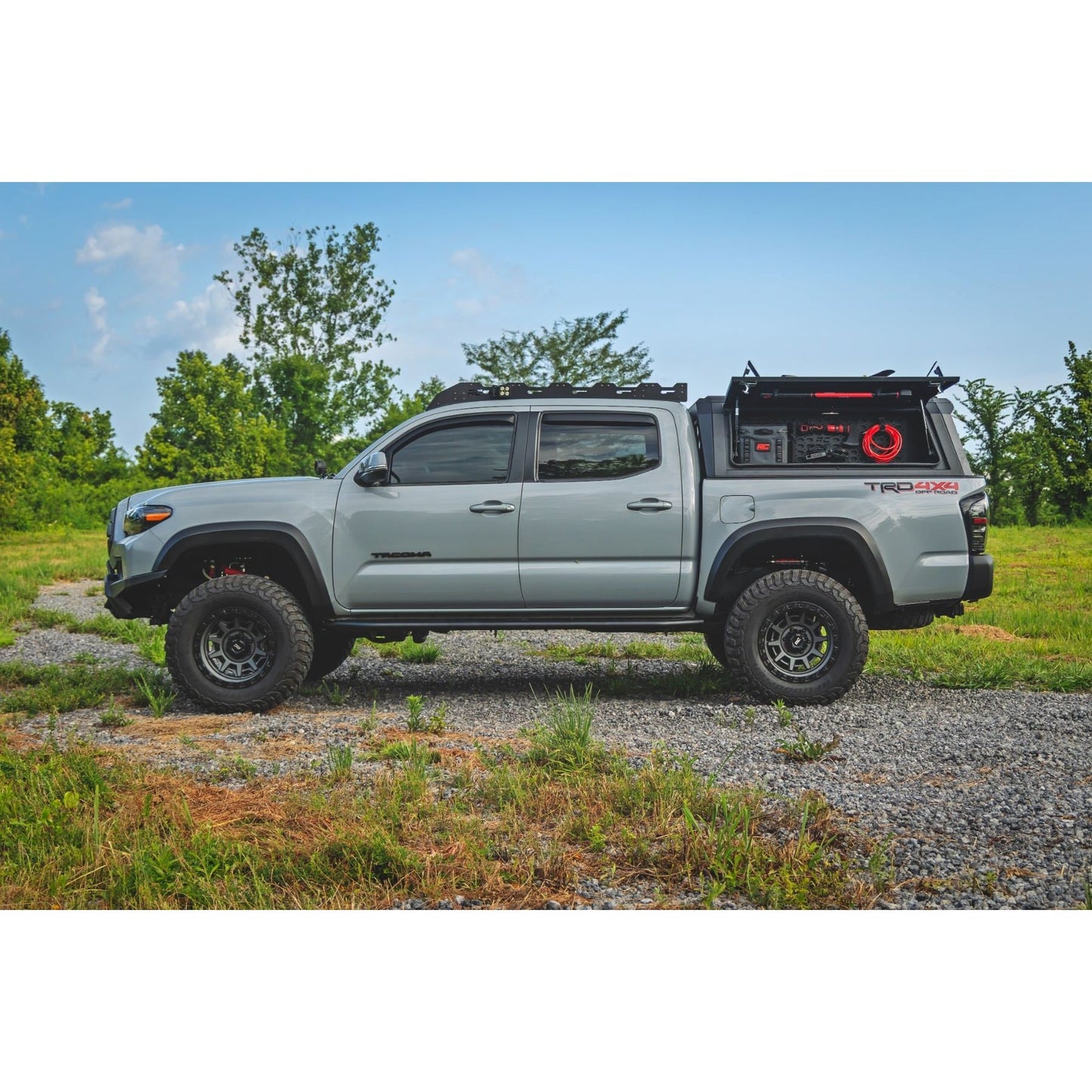 ROUGH COUNTRY | Bed Cap Molle Panel Side Storage Bin  Drivers Side  Toyota Tacoma (16-23) | 734064