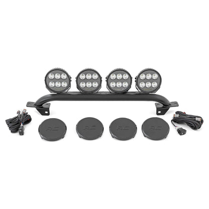 ROUGH COUNTRY Light Bar Mount | 6.5 Inch Round LED (Quad) | OE Modular Steel | Ford Bronco (21-25) | 51137