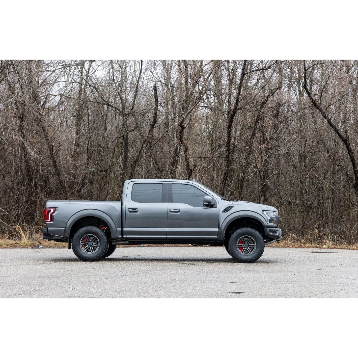 ROUGH COUNTRY Caliper Covers | Front and Rear | Red | Elec Brakes | Ford Expedition/F-150/Raptor  | 71122A