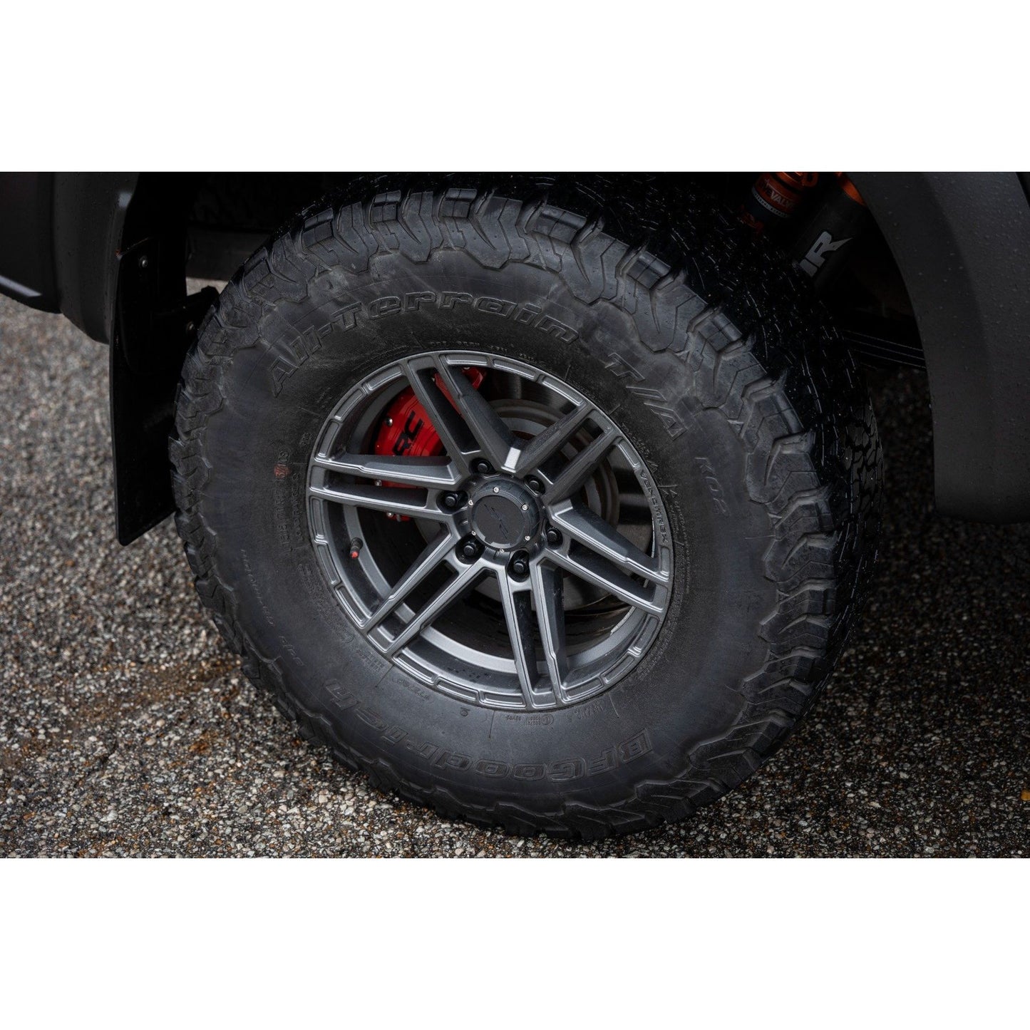 ROUGH COUNTRY Caliper Covers | Rear | Red | Mech Brake | Ford Expedition/F-150/Raptor | 711472