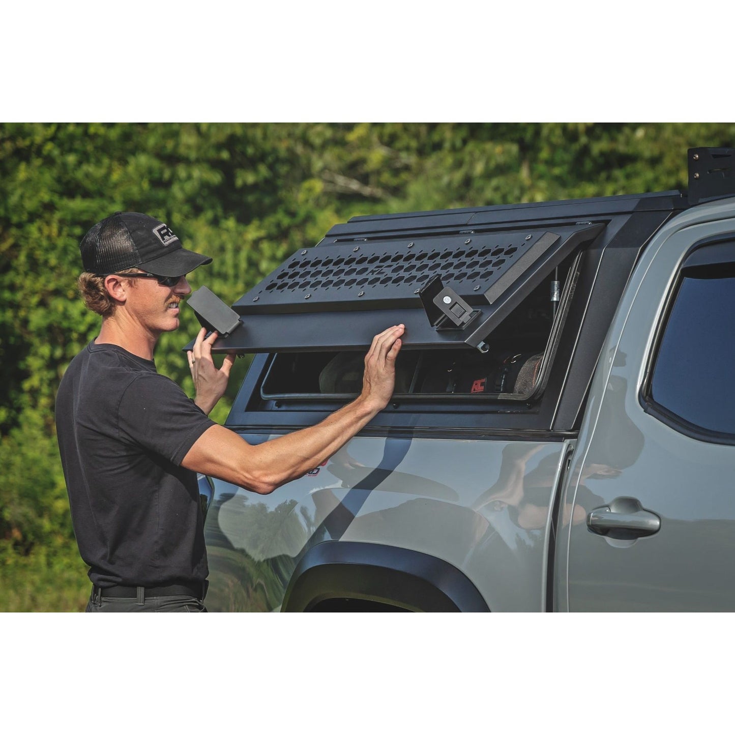ROUGH COUNTRY | Bed Cap Side Shelf Storage Bin  Passengers Side  Toyota Tacoma (16-23) | 734065