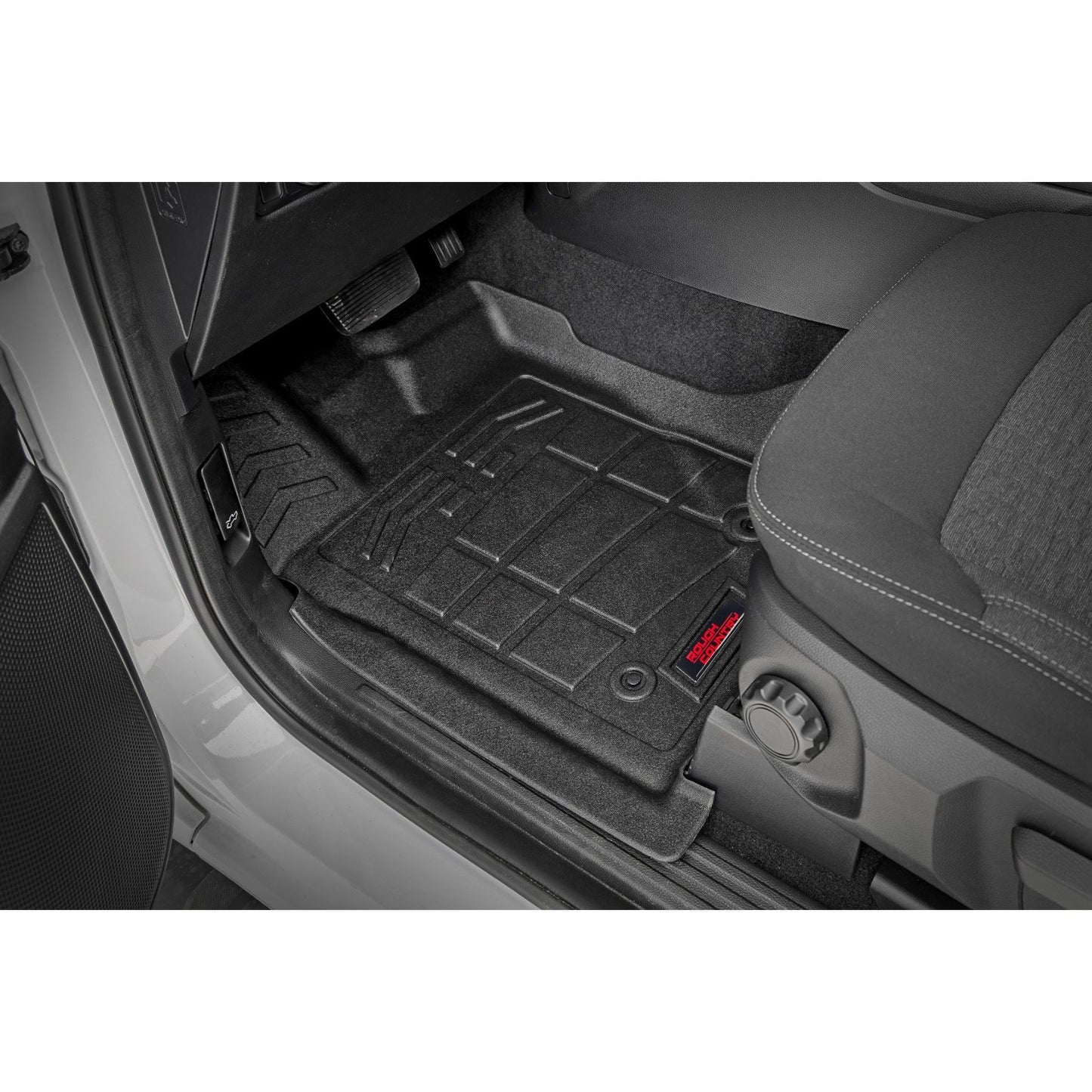 ROUGH COUNTRY Sure-Fit Floor Mats | Front & Rear | Crew | Ford Ranger 2WD/4WD (2024-2025) | SM51003
