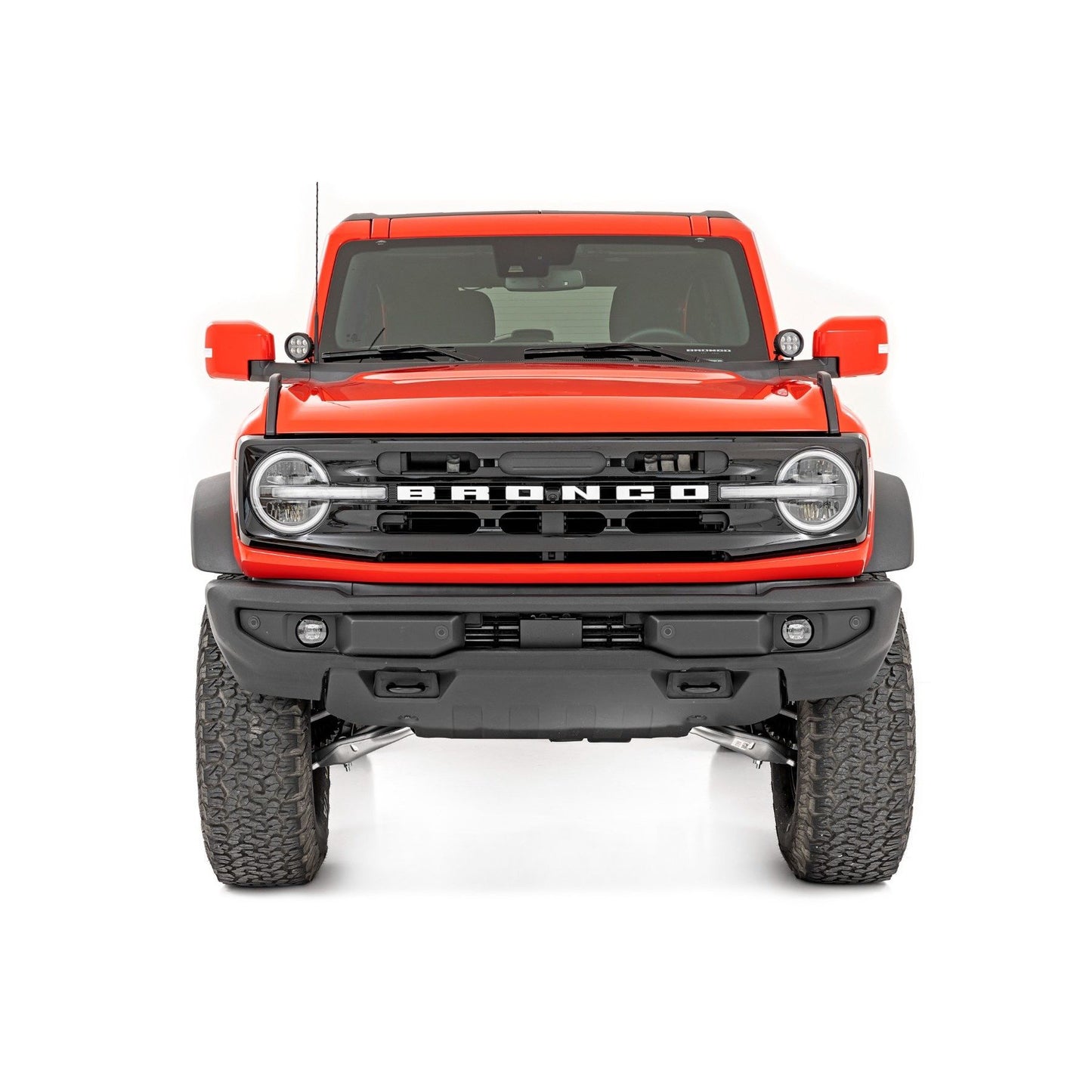 ROUGH COUNTRY Black Series Round LED Light Pair | 3.5 Inch | Amber DRL | 70900A