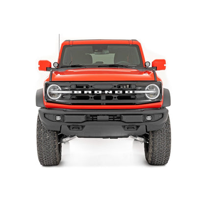 ROUGH COUNTRY LED Light Kit | Ditch Mount | 3.5" Black Round Pair | Amber DRL | Ford Bronco (21-25) | 71078