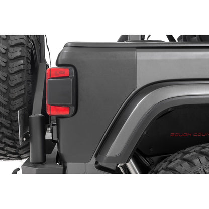ROUGH COUNTRY Trail Cladding | Rear Corners | Jeep Wrangler JL/Wrangler Unlimited (18-25) | TC13026