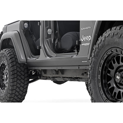 ROUGH COUNTRY Trail Cladding | Rocker Sill Plates | Jeep Wrangler Unlimited 4WD (2018-2025) | TC13024