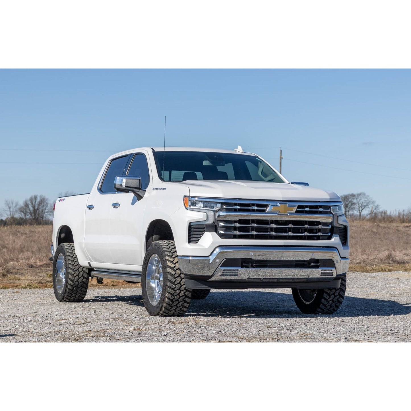 ROUGH COUNTRY | 3.5 Inch Lift Kit  M1  Rear Mono Leaf  Chevy Silverado 1500 2WD/4WD (25-26) | 28240_A