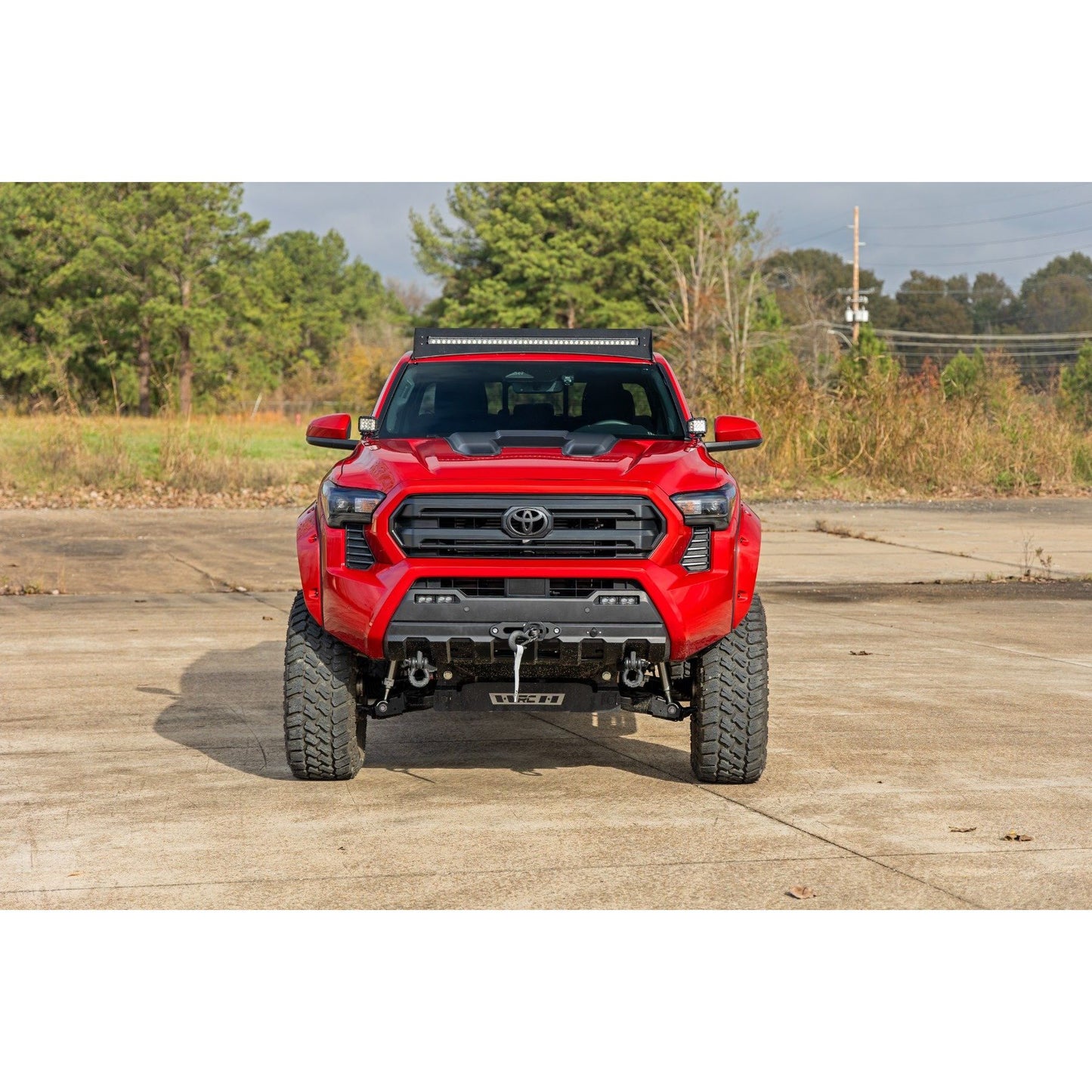 ROUGH COUNTRY Hood Scoop | 1J9 Celestial Silver Metallic | Toyota 4Runner (2025)/Tacoma (24-25)  | HS80010-1J9