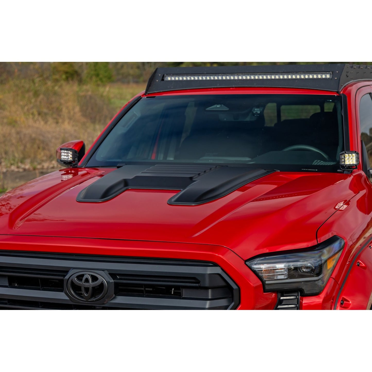 ROUGH COUNTRY Hood Scoop | 040 Ice Cap | Toyota 4Runner (2025)/Tacoma (24-25)  | HS80010-040