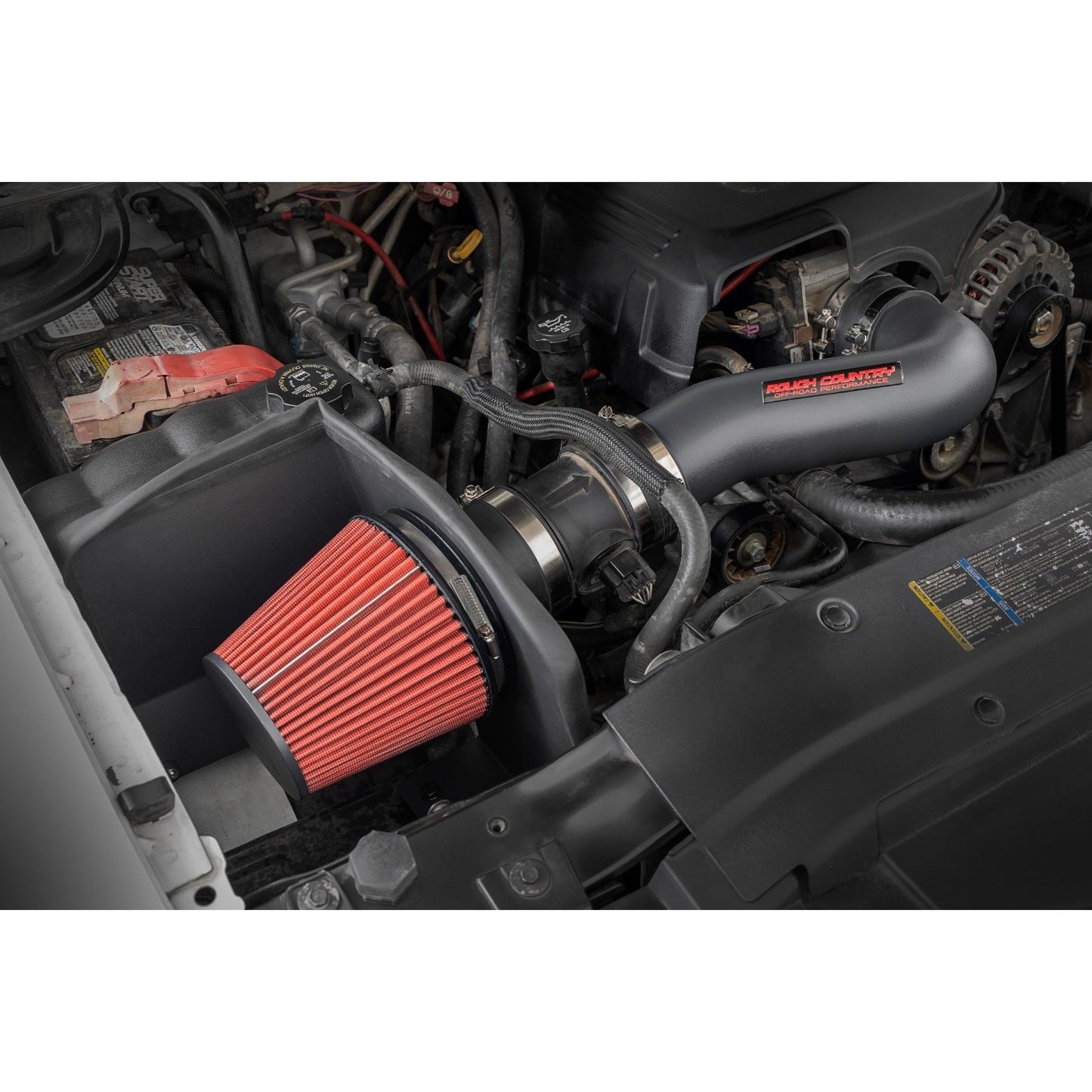 ROUGH COUNTRY Cold Air Intake Kit | 4.8L |5.3L | 6.0L | Chevy Silverado 1500 2WD/4WD (07-08) | 10475PF