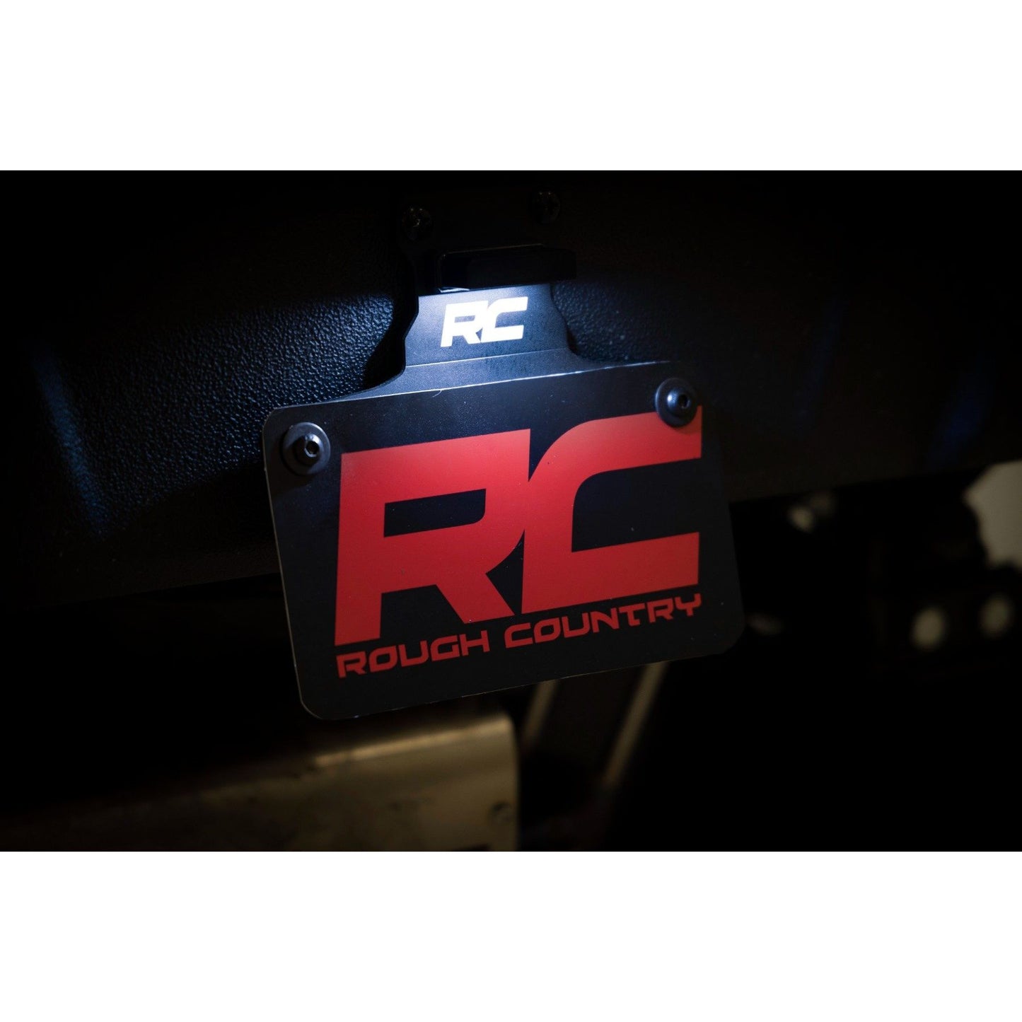 ROUGH COUNTRY Universal License Plate Bracket | LED Lighted | 99058