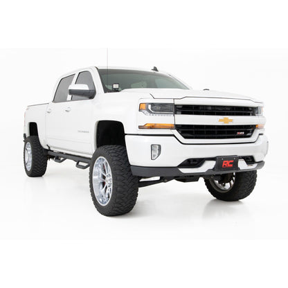 ROUGH COUNTRY LED Ditch Light Kit | 2in Black Pair | Amber DRL | Chevy/GMC 1500 (14-18 & Classic) | 71055