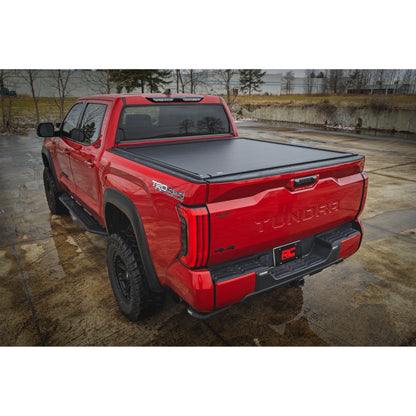 ROUGH COUNTRY Powered Retractable Bed Cover | 5'7" Bed | Toyota Tundra 2WD/4WD (2022-2025) | 51514551