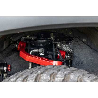 ROUGH COUNTRY Red Forged Upper Control Arms | 3.5" Of Lift | Toyota 4Runner (10-24)/Tacoma (05-23)  | 74201ARED