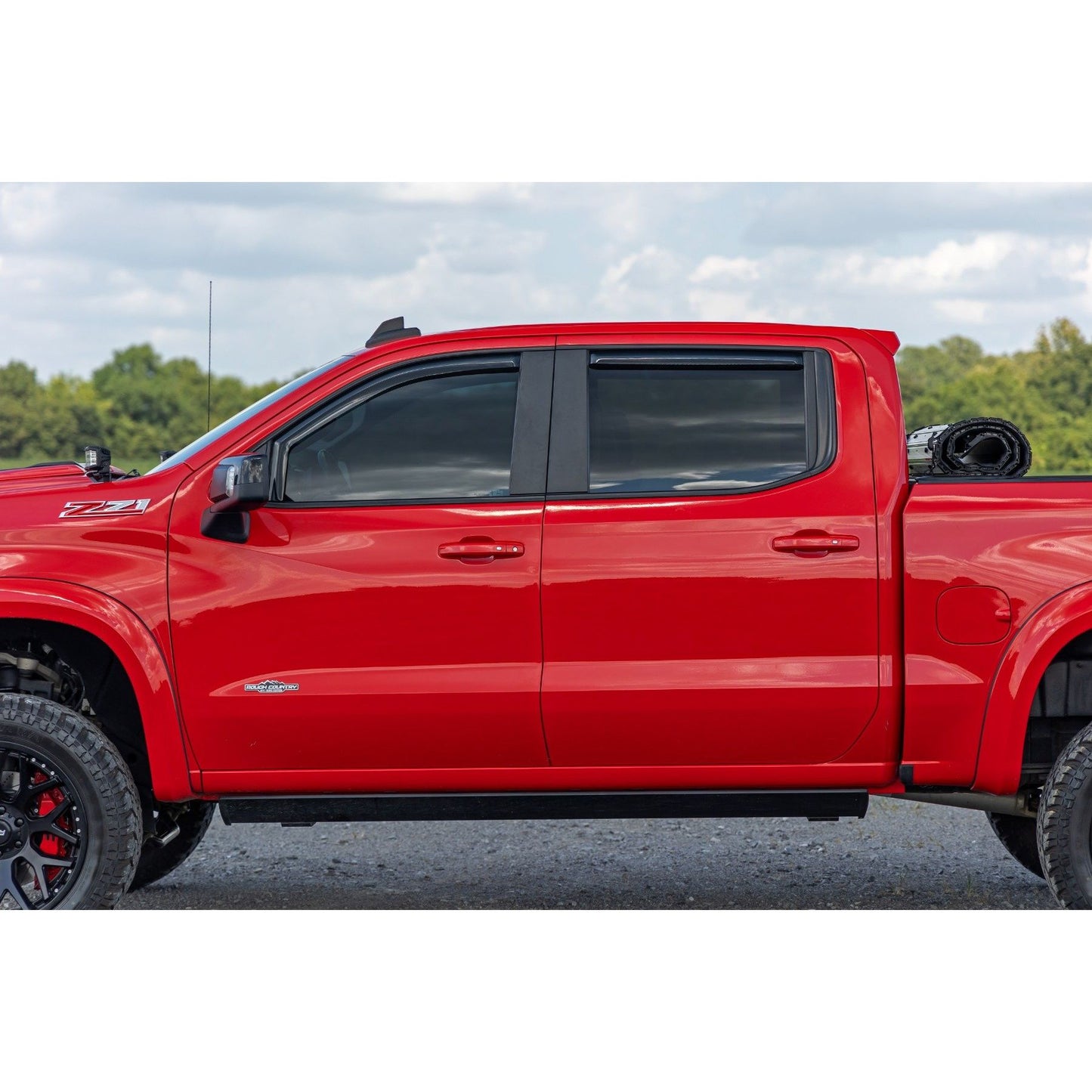 ROUGH COUNTRY Side Window Deflectors | In Channel Rain Guard | Chevy/GMC 1500/2500HD/3500HD (19-26 & Classic) | 811924