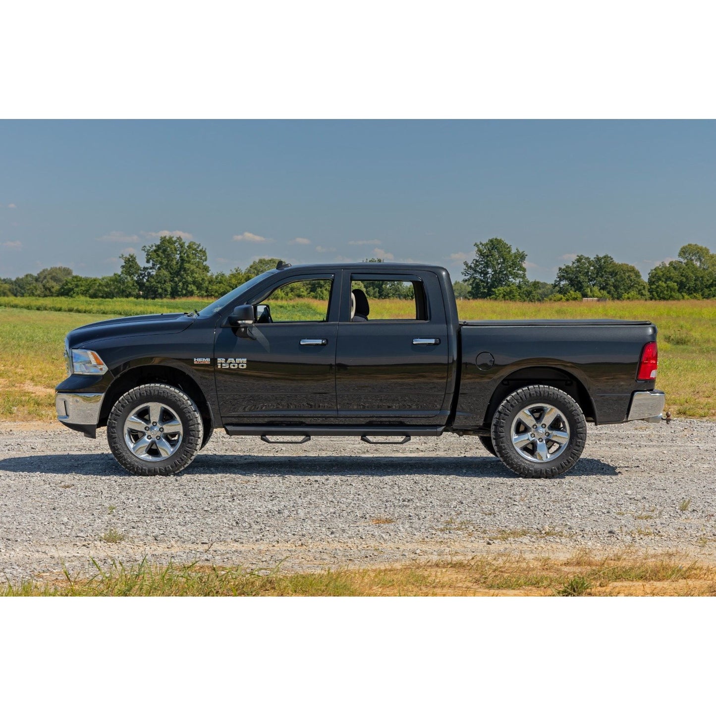 ROUGH COUNTRY Side Window Deflectors | In Channel Rain Guard | Ram 1500/2500/3500 (10-25 & Classic CREW CAB) | 840924