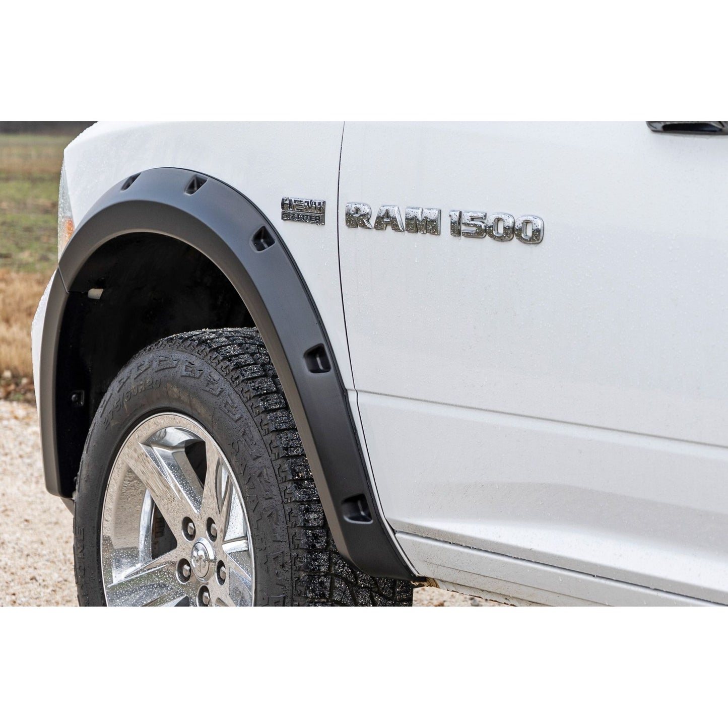 ROUGH COUNTRY Pocket Fender Flares | PX8 Black Crystal | Ram 1500 2WD/4WD (2009-2018 & Classic) | F-D10911B-PX8